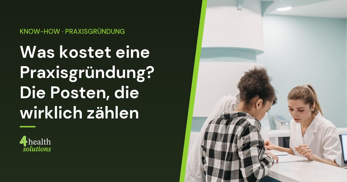 Beitragsbild: Was kostet eine Praxisgründung?